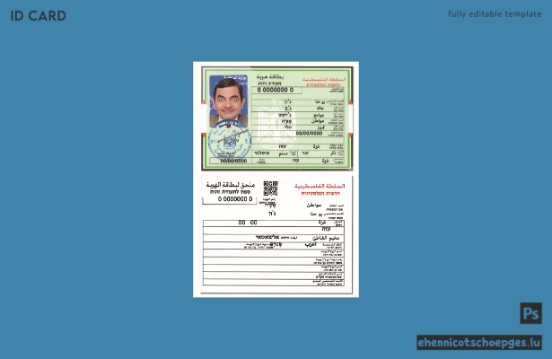 Palästina-ID – Beispielvorschau